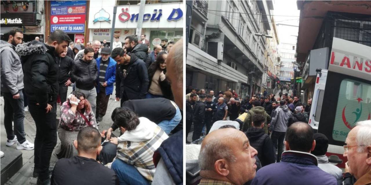 Caddede keserle dehşet saçtı