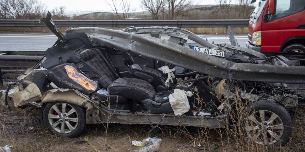 Anadolu otoyolunda feci kaza