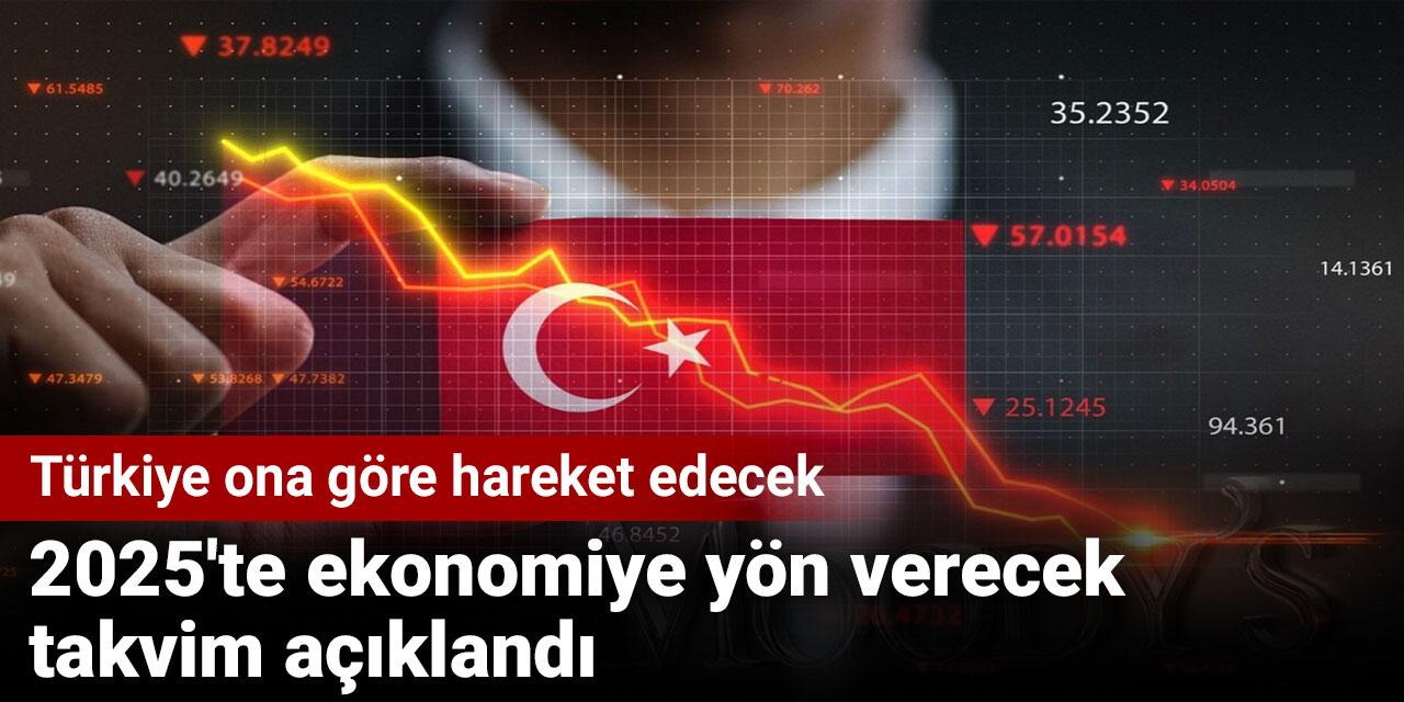 2025'te ekonomiye yön verecek takvim açıklandı. Türkiye ona göre hareket edecek