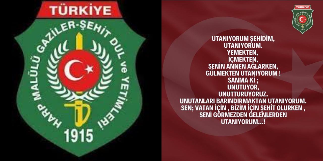 Türkiye Harp Malülü Gaziler Şehit Dul ve Yetimleri Derneği’nden Öcalan tepkisi