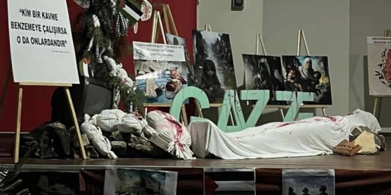 Milli Eğitim Bakanlığı ve Diyanet çocuklara 'kefenli' gösteri yaptırdı