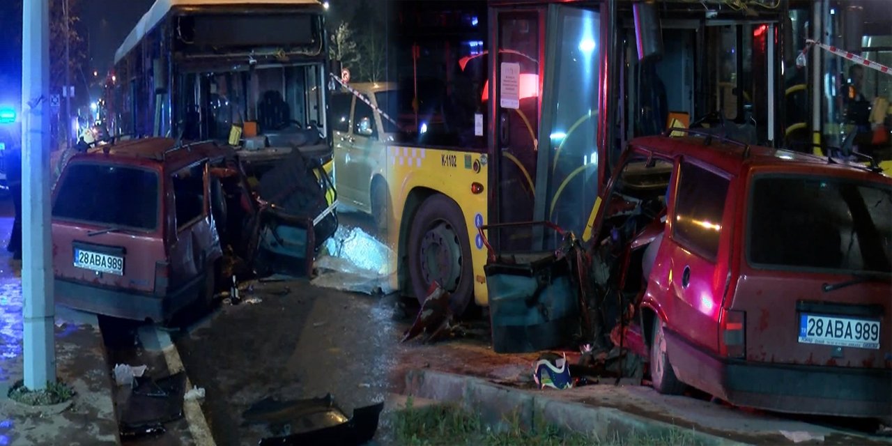 Otomobil İETT otobüsüyle çarpıştı: 2 ölü