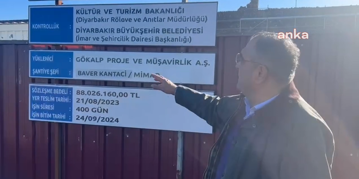 CHP'li Tanrıkulu'ndan Diyarbakır Surları restorasyonuna tepki: Ucube