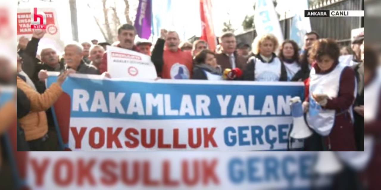 TÜİK önünde 'Hak' arayışı: Rakam yalan yoksulluk gerçek