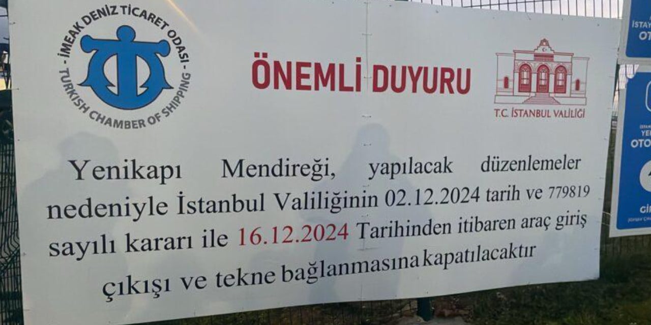 Yenikapı Mendireği kapatılınca denizciler mağdur oldu. Alternatif yer gösterilmedi