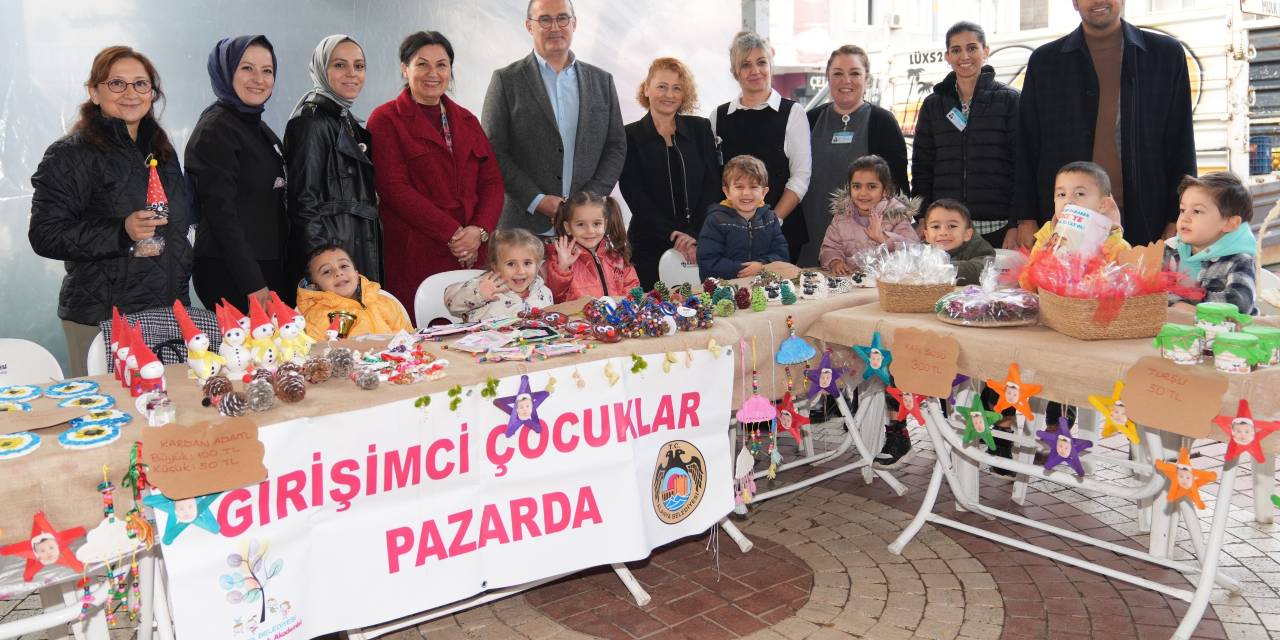 Belediye kreşlerinde eğitim gören miniklerden SMA hastası Burçe bebek için kermes