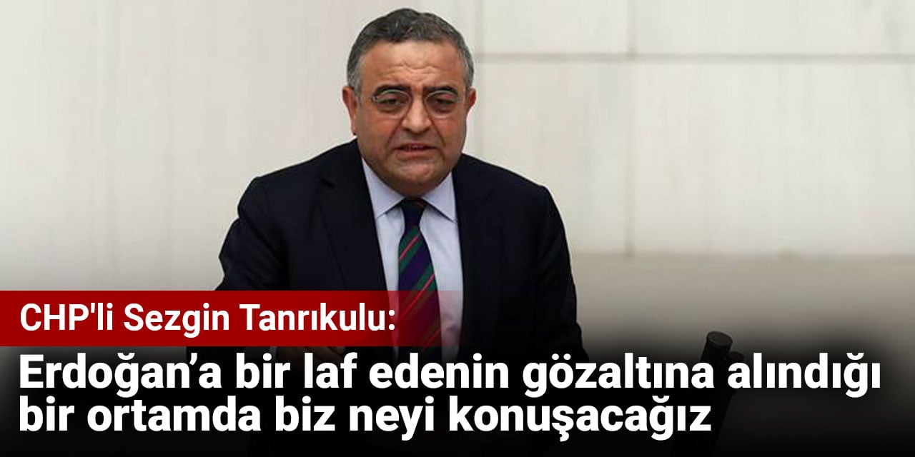 CHP'li Tanrıkulu: Erdoğan’a bir laf edenin gözaltına alındığı bir ortamda biz neyi konuşacağız