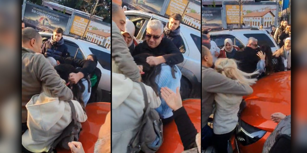 Fatih'te park yeri kavgası; turist kadın darbedildi