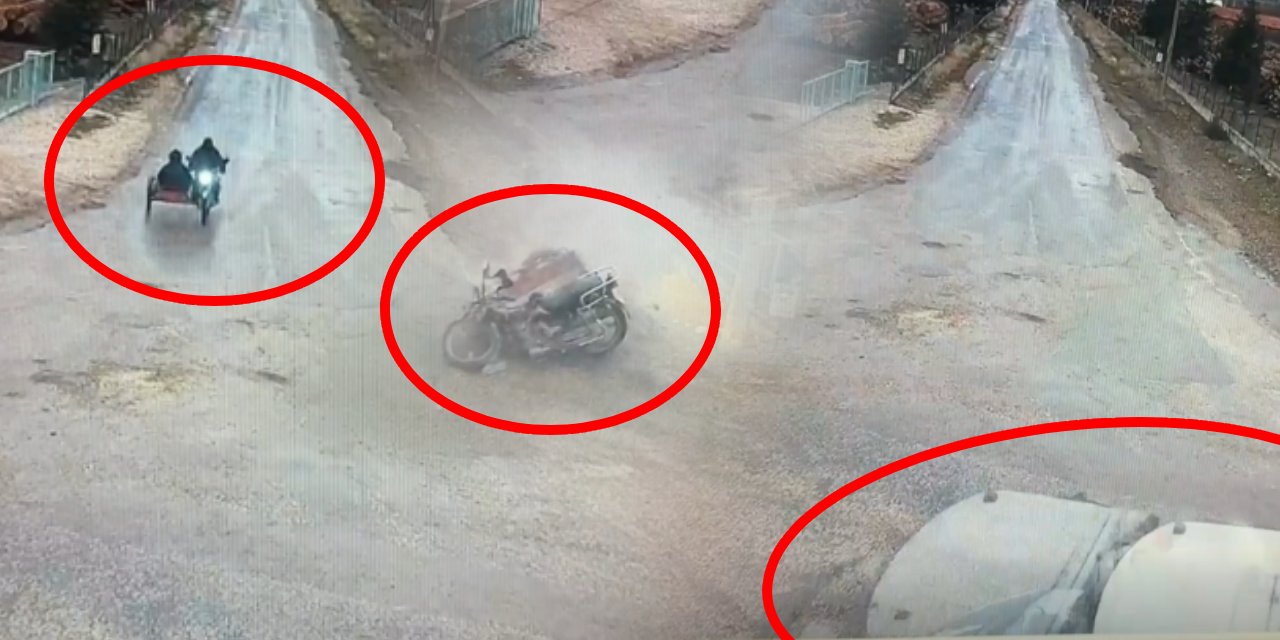 Denizli'de karı kocanın öldüğü kaza güvenlik kamerasında