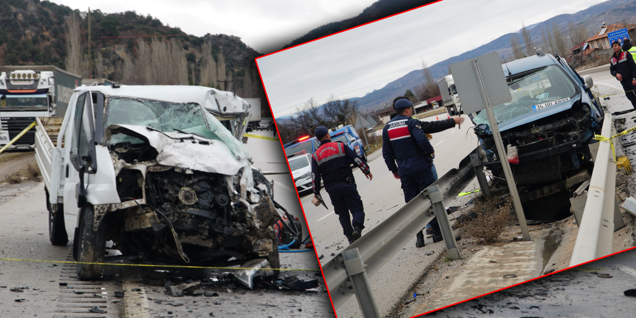 Çorum'da zincirleme kaza. 2 kişi öldü 5 kişi yaralandı