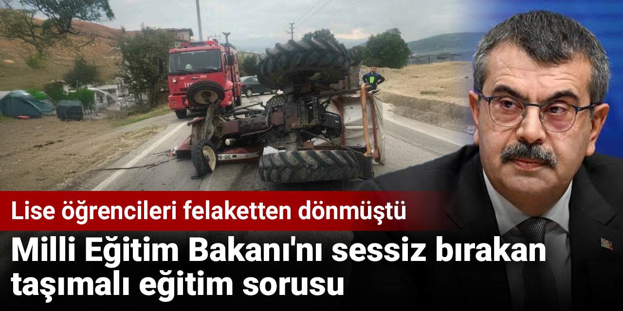 Milli Eğitim Bakanı'nı sessiz bırakan taşımalı eğitim sorusu. Lise öğrencileri felaketten dönmüştü