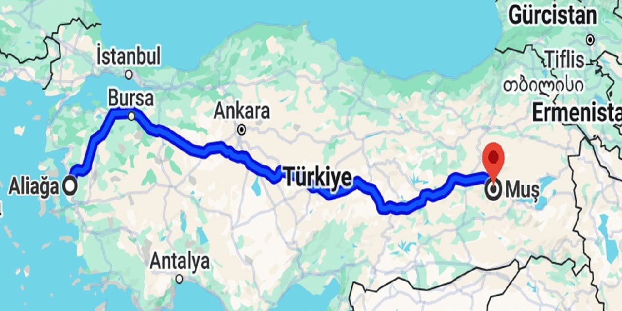Muşspor için dağları ovaları geçti. Aliağa'dan 1600 KM yol yaptı