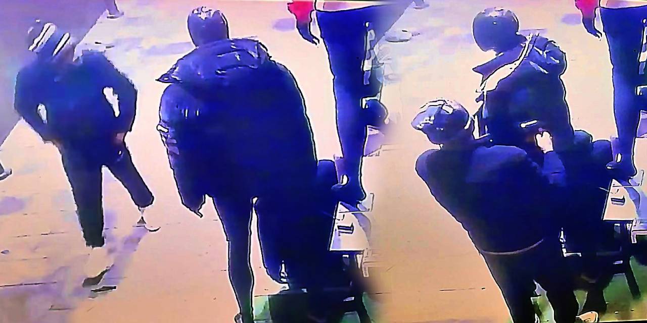 Cansız mankenin üzerindeki montu böyle çaldı