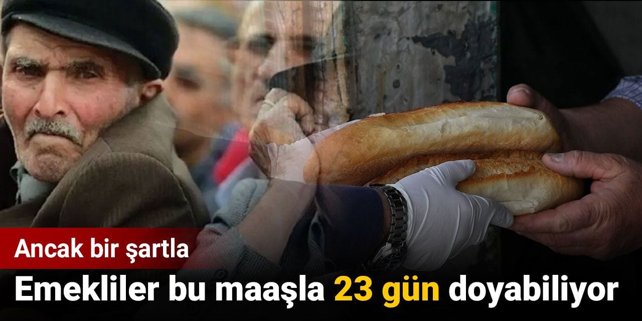 Emekliler bu maaşla 23 gün doyabiliyor ancak bir şartla