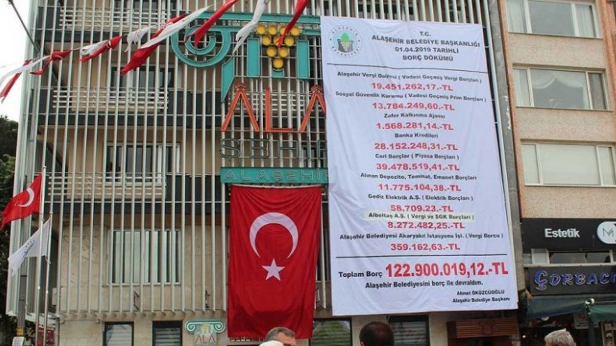 CHP'li başkan 105 bin nüfuslu ilçede MHP'den kalan borcu duyurdu: 122 milyon 900 bin TL