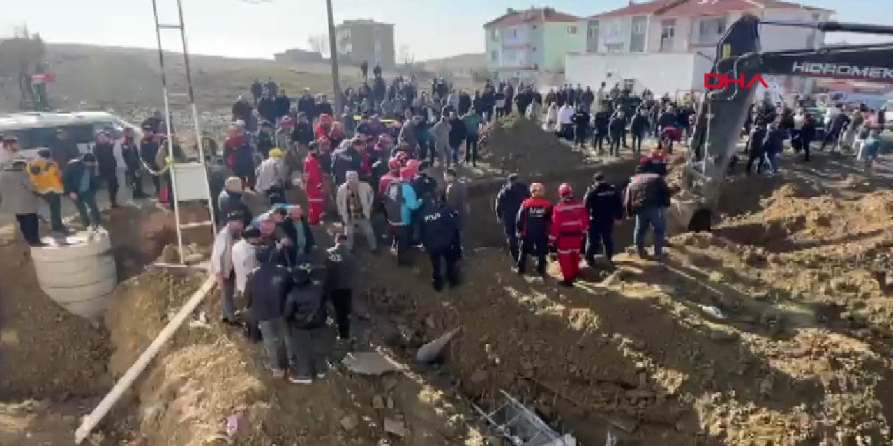 Ankara'da inşaatta göçük. 1 işçi hayatını kaybetti