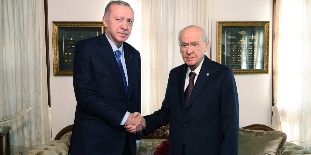 Erdoğan ve Bahçeli görüşmesi sona erdi