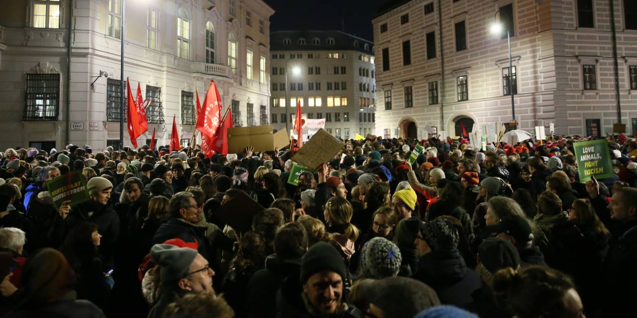 Almanya'nın ardından Avusturya'da da aşırı sağ protesto edildi