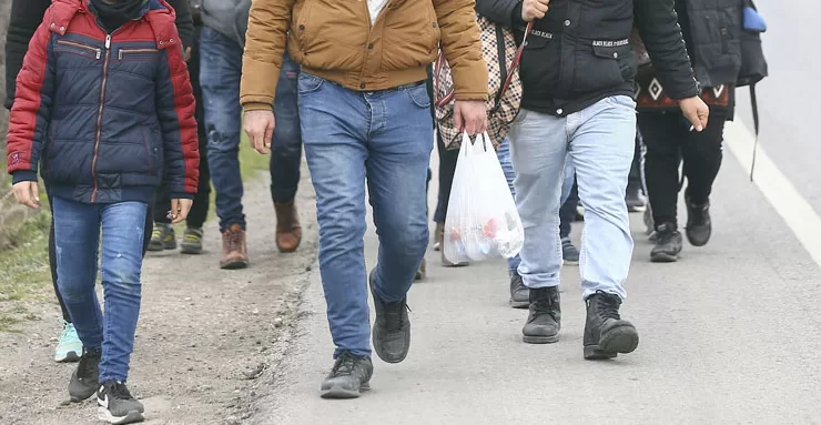 Edirne'de 12 düzensiz göçmen yakalandı