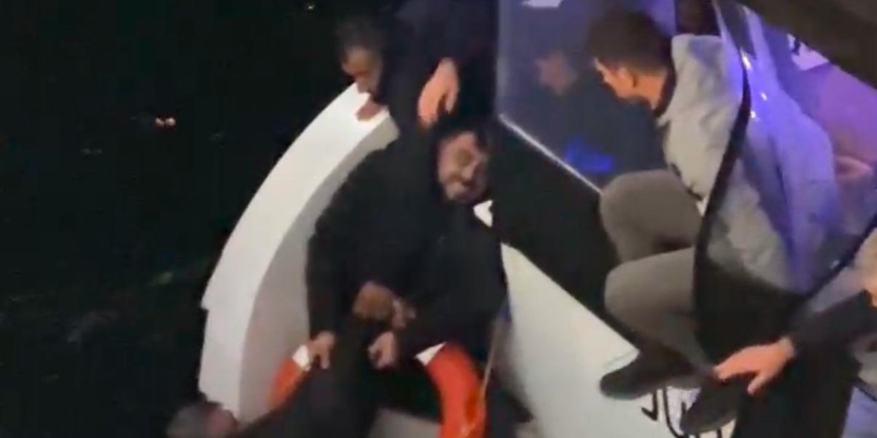 Köprüde yaslandığı korkuluk kırılınca Haliç'e düştü!