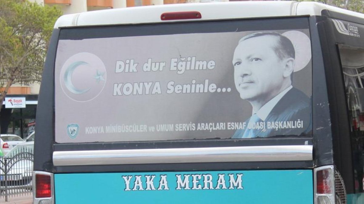 Konya'da minibüslerde Erdoğan dönemi sona eriyor