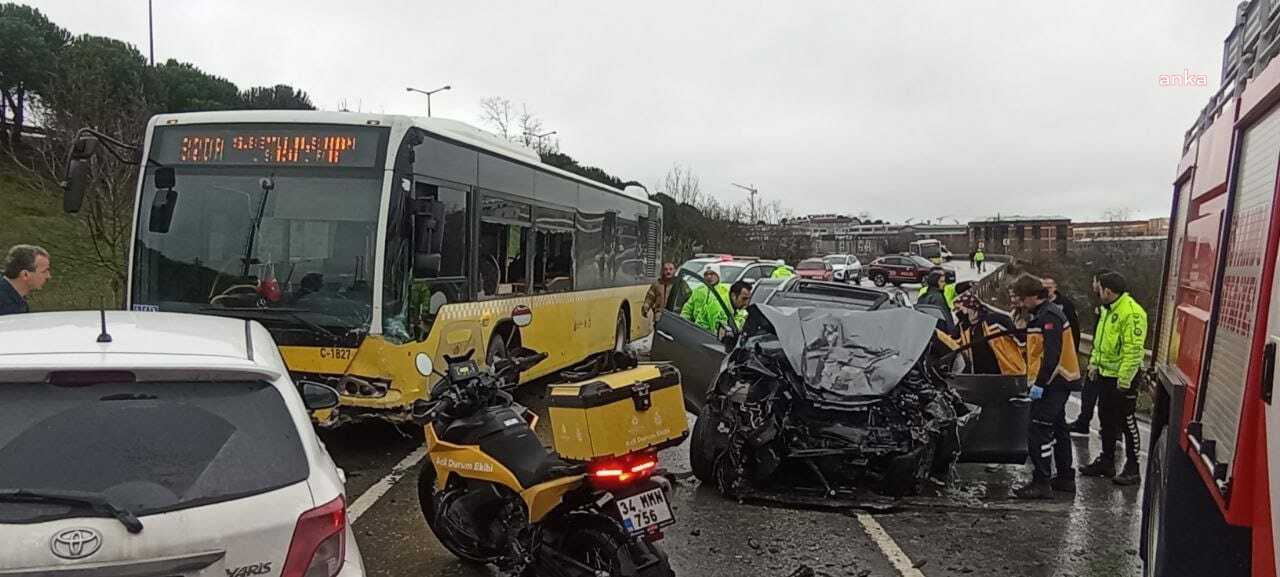 İETT otobüsüyle çarpışan araçtaki 1 kişi öldü
