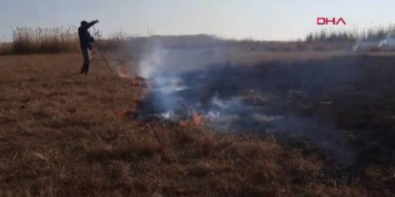 Van'da korkutan yangın