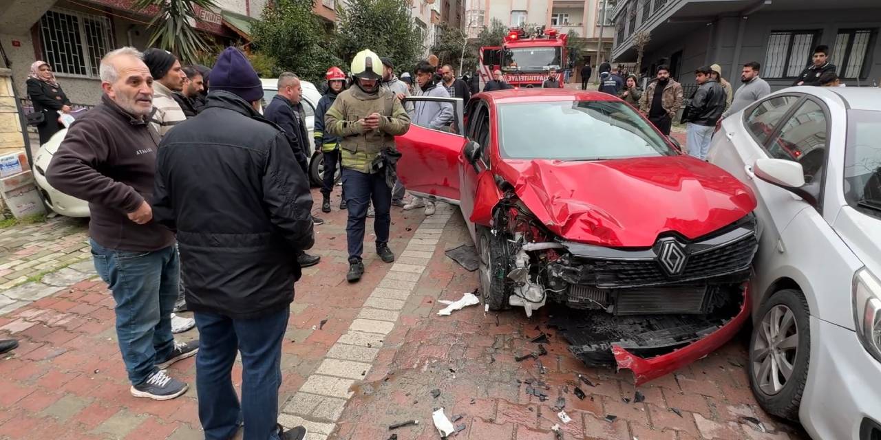 Kaza yapıp bir kişiyi yaraladı. Olay yerinden kaçtı