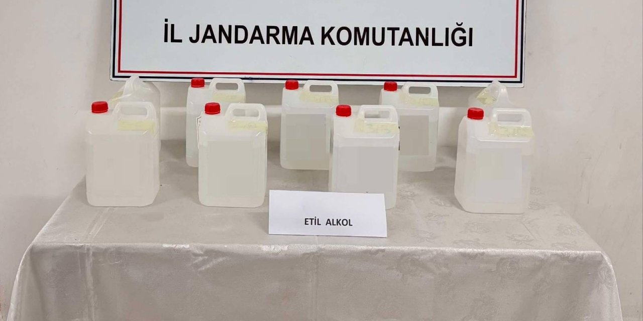 Yalova'da 45 litre etil alkol ele geçirildi