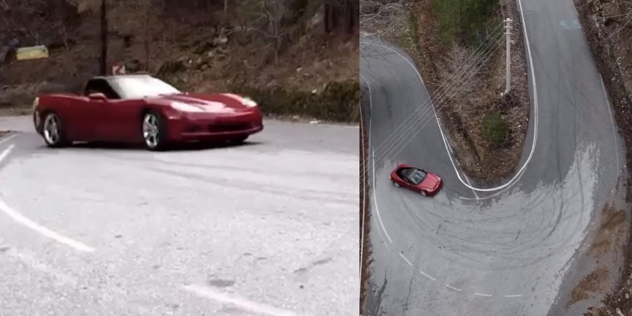 Lüks spor arabası ile drift atıp drone ile kaydettirdi! Jandarma da affetmedi