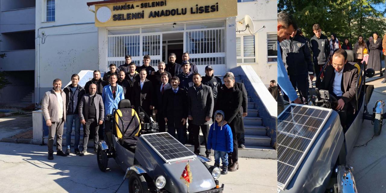 Liseliler üretti Kaymakam sürdü! Güneş enerjili araç yollarda