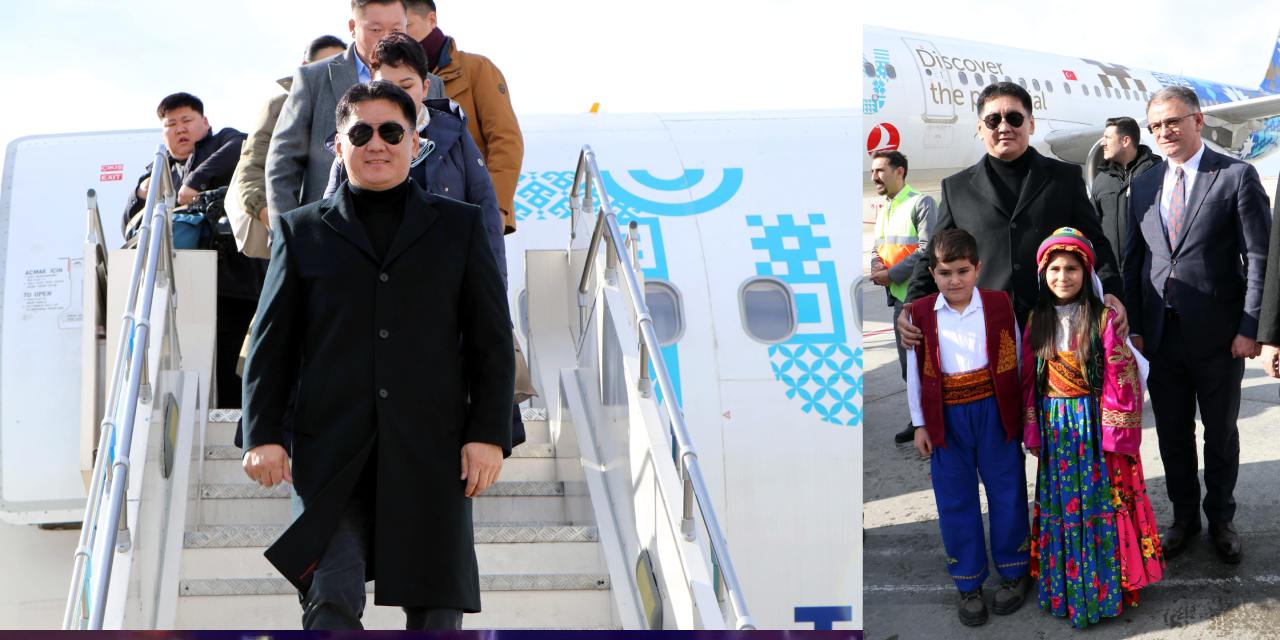 Moğolistan Cumhurbaşkanı Van'a geldi