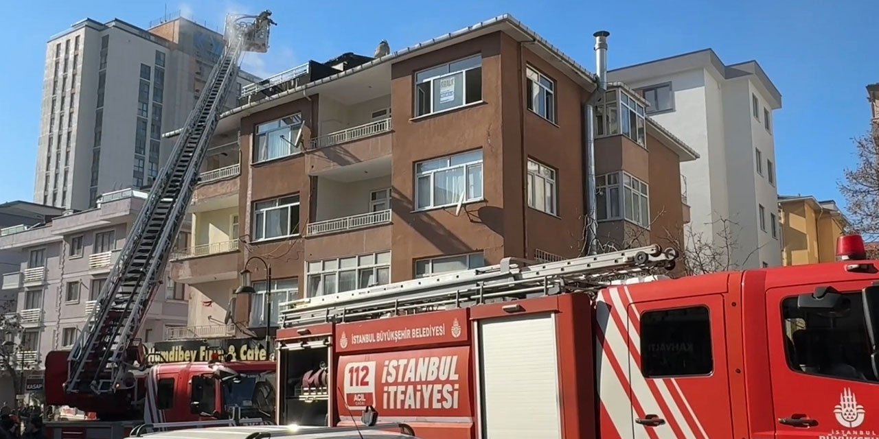 Maltepe'de 3 katlı binanın yangınında 1 kişi öldü