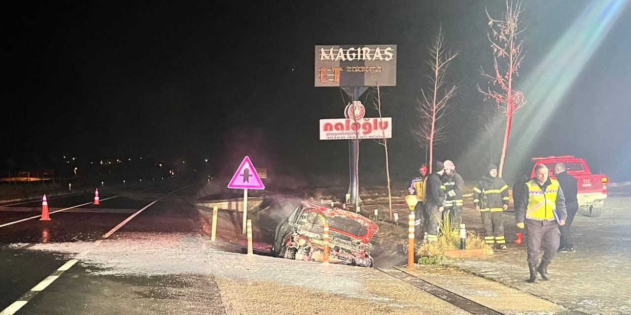 Malkara'da kaza. Sürücü öldü