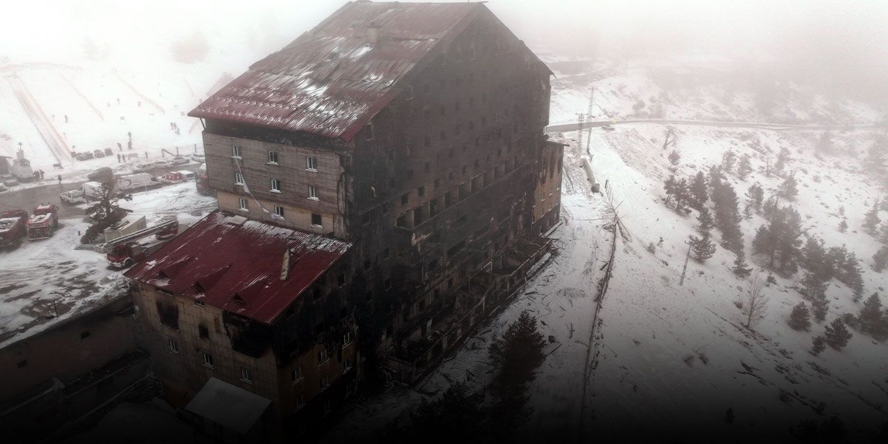 Dehşetten geriye yas ve bu görüntüler kaldı: Otelin son hali görüntülendi