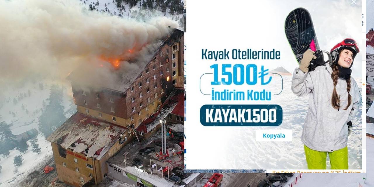 Yas indirimi: Yangından sonra kayak otelleri boşalan odaları doldurmak için kampanya başlattı
