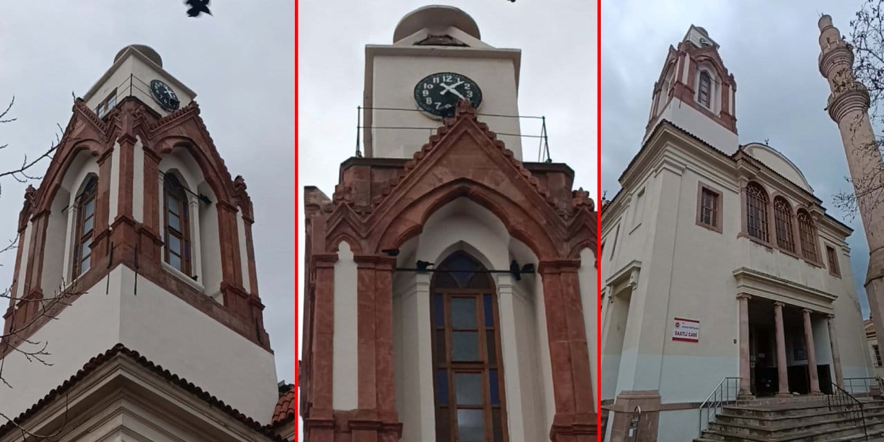 Saatli Cami'nin bozuk saati 18 yıl sonra çalıştı