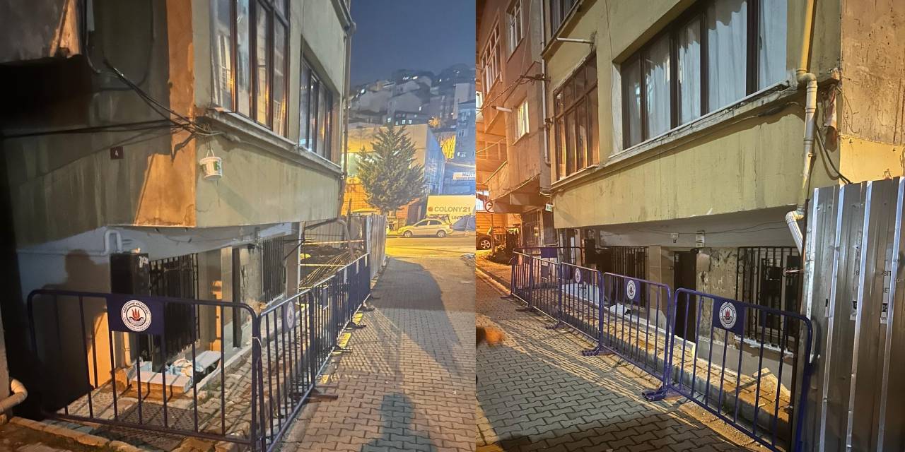 Çağlayan'daki hasarlı binanın müdahale ile kontrol altına alındığı duyuruldu
