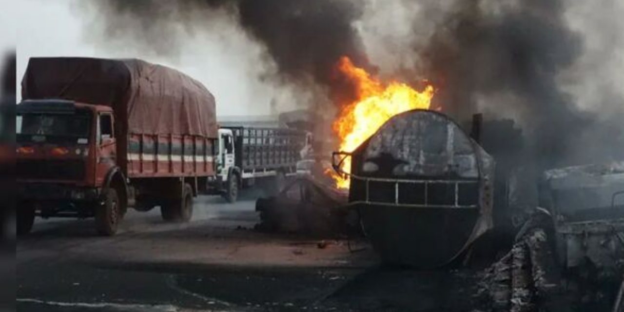 Akaryakıt tankeri patladı: 15 ölü