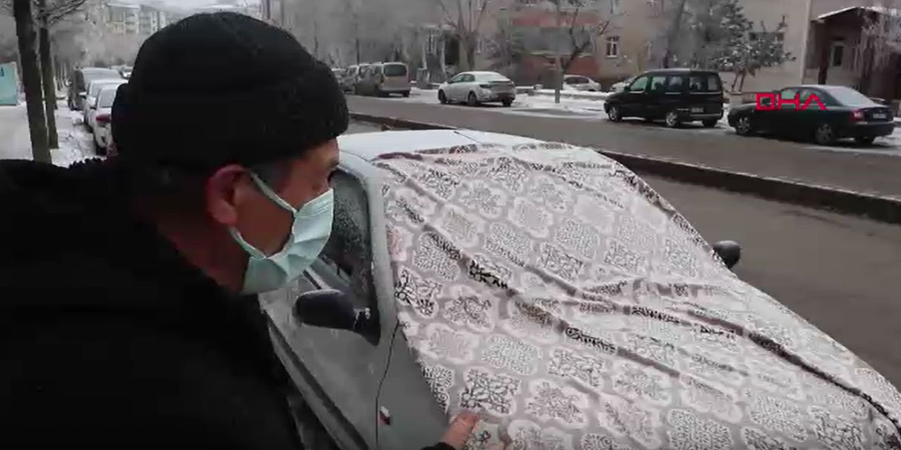 Erzurum'da soğuk hava etkili oluyor