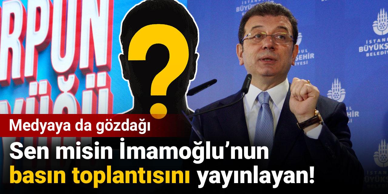Sen misin İmamoğlu'nun basın toplantısını yayınlayan! Medyaya da gözdağı