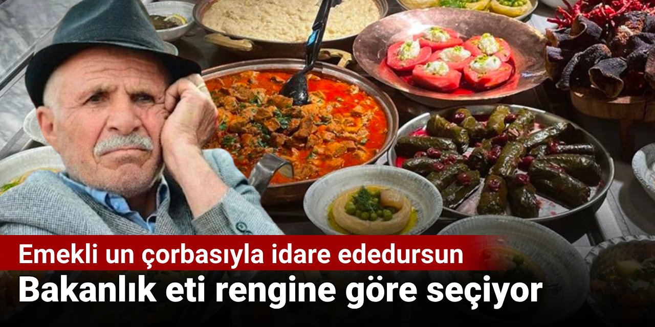 Emekli un çorbasıyla idare ededursun bakanlık eti rengine göre seçiyor