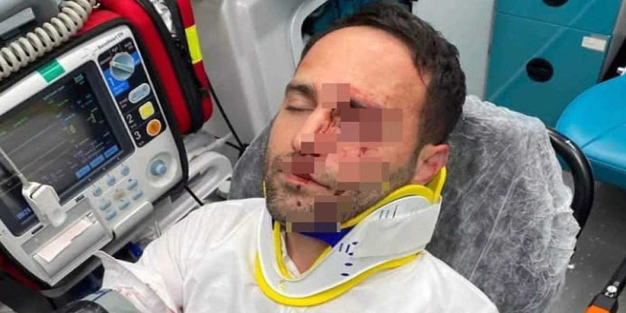 Karısını dövdü kendisini uyaran imamı da hastanelik etti