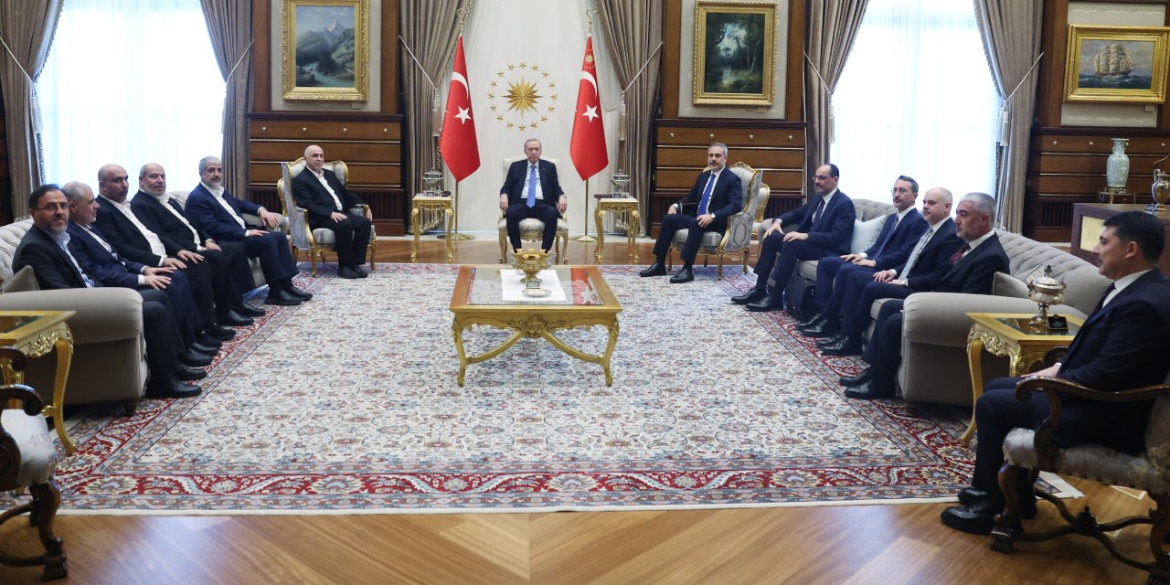 Erdoğan Hamas heyetini kabul etti