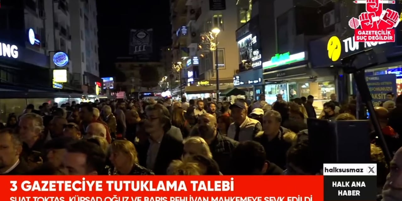 İzmir'de binler Halk TV için  yürüdü! "Karanlığın üzerine yürüyoruz"