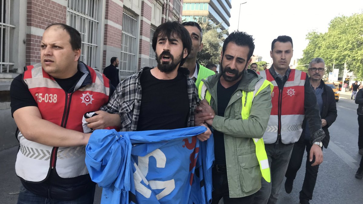 Taksim'e yürüyen İnşaat-İş üyeleri gözaltına alındı!