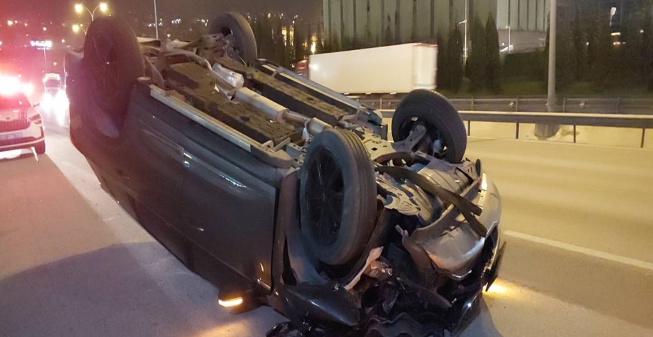 TEM’de feci kaza! 1 ölü, 1 yaralı