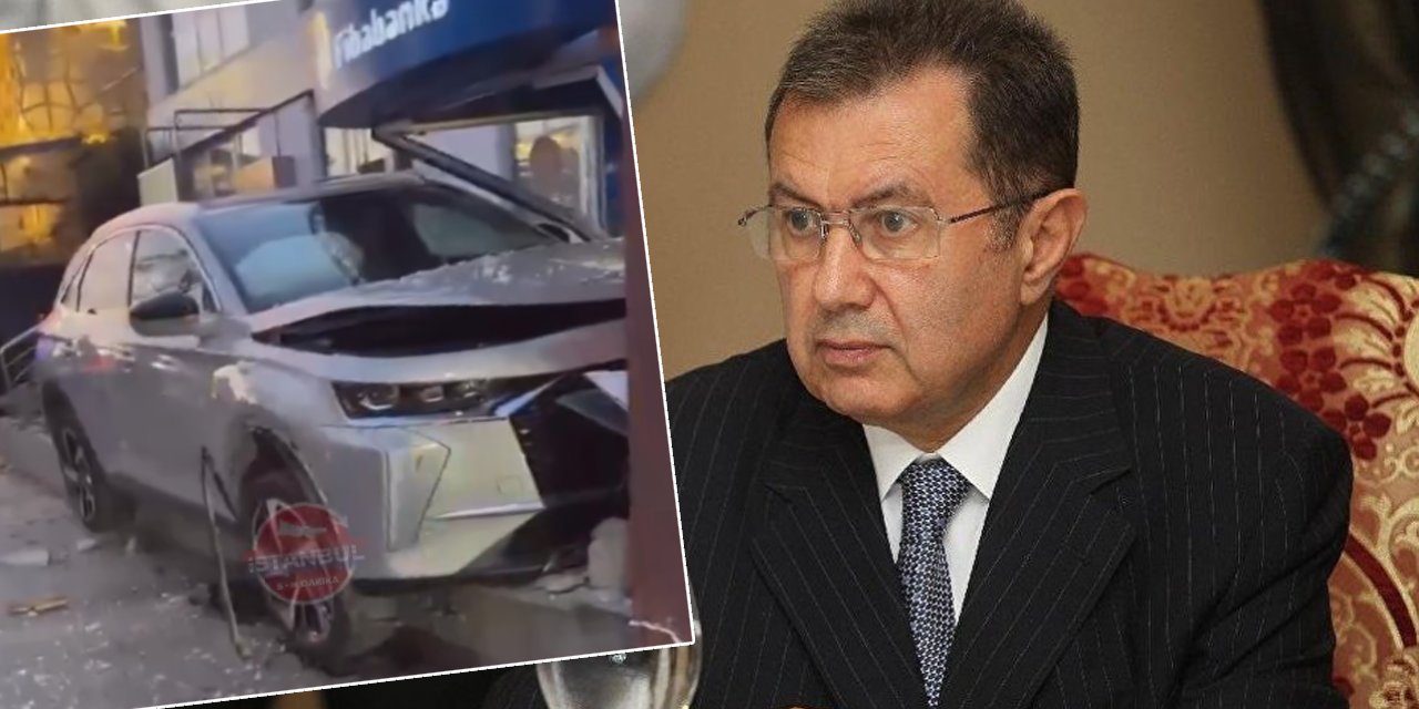 Mehmet Emin Karamehmet cipiyle ATM'ye çarptı