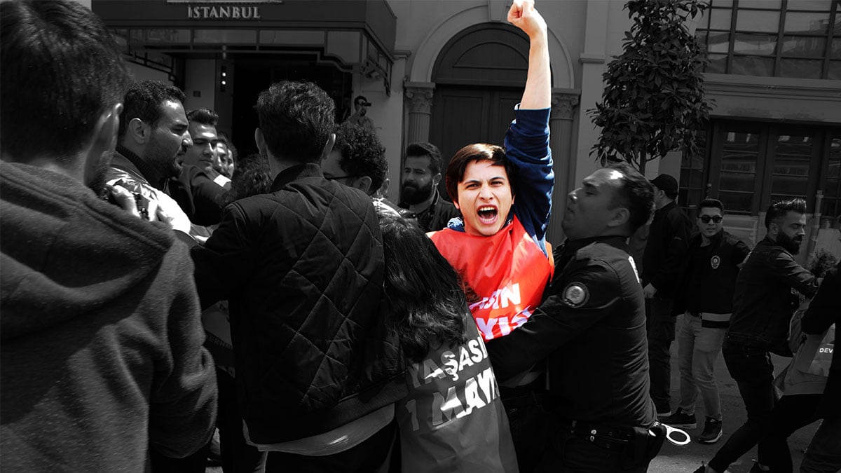 Taksim'e girmek isteyen Devrimci Gençlik Dernekleri’nden 12 kişi gözaltına alındı