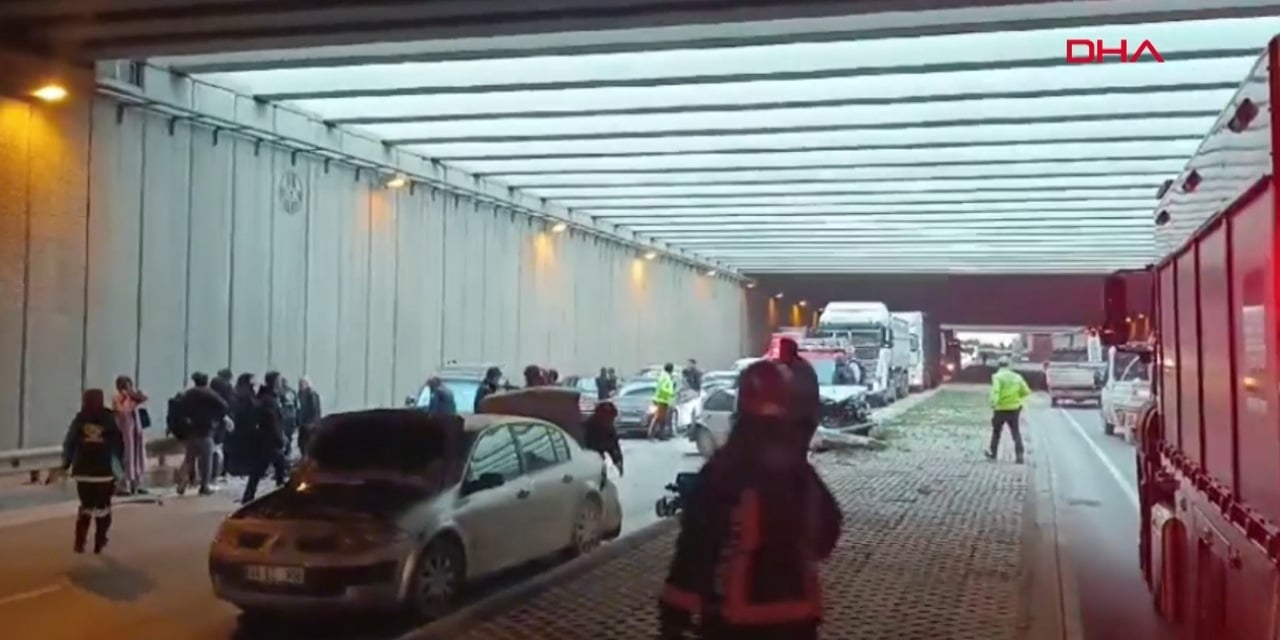 Malatya'da zincirleme trafik kazası